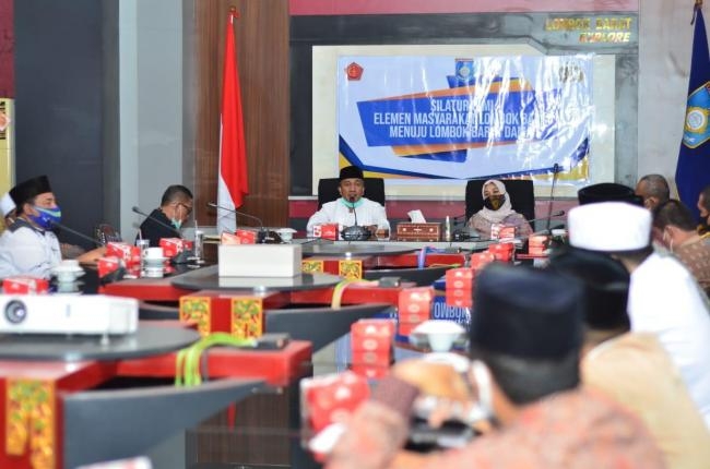 Pimpinan dan Pengurus Pondok Pesantren Lombok Barat, Sampaikan Komitmen Dukung Lombok Barat Aman dan Damai